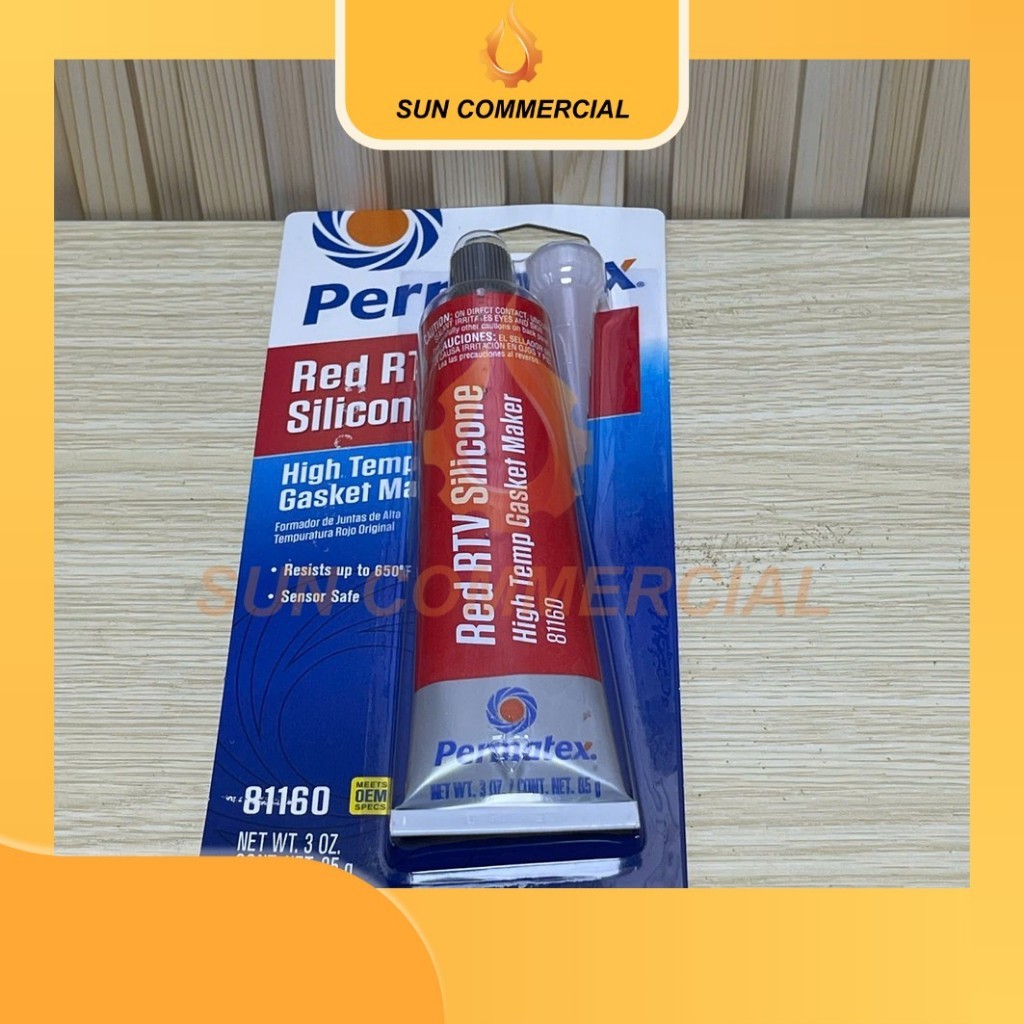 Permatex 81160 High-Temp Red RTV Silicone Gasket, 85g/tuýp, Keo dán ron ...