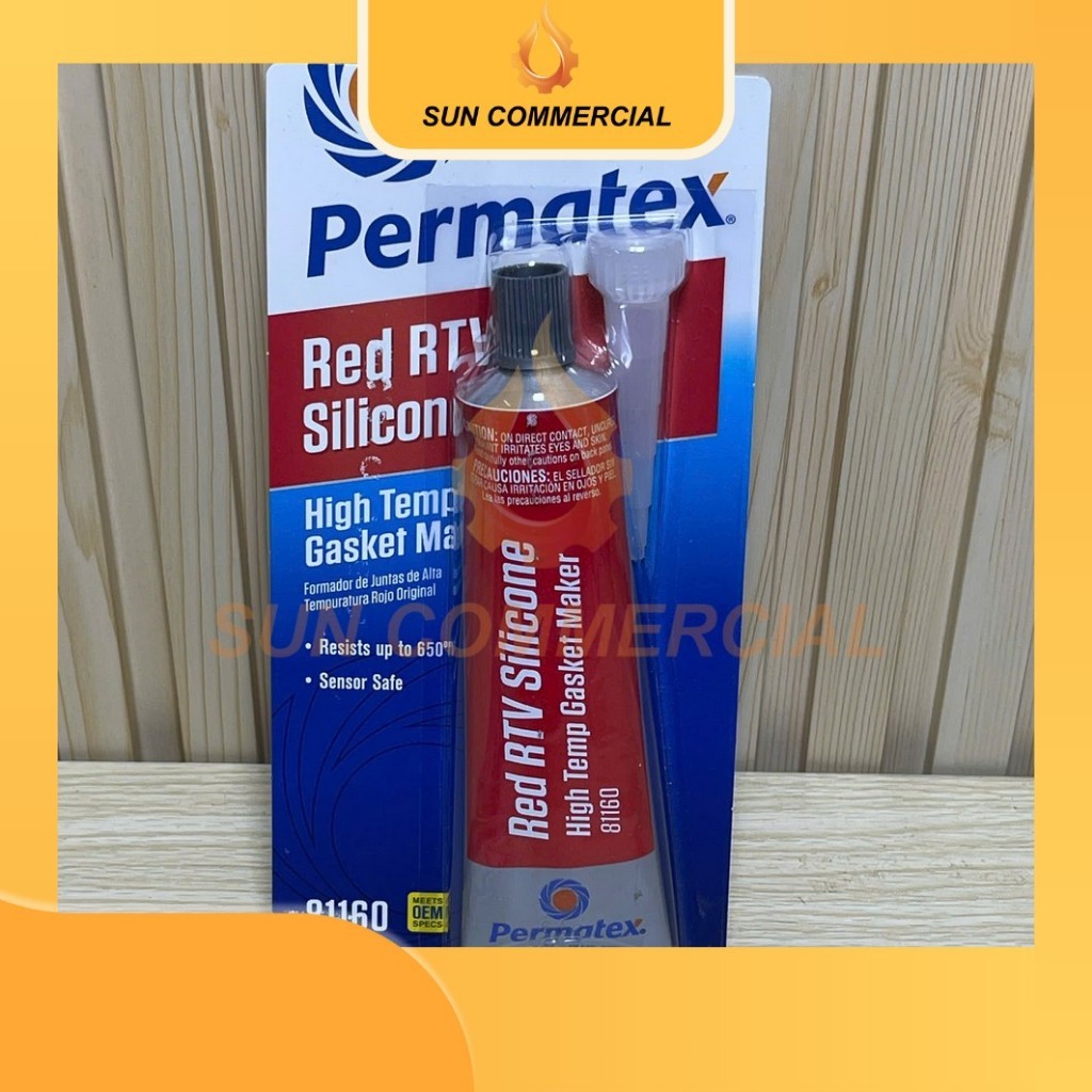 Permatex 81160 High-Temp Red RTV Silicone Gasket, 85g/tuýp, Keo dán ron ...