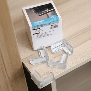 BO GÓC BÀN SILICON TRONG SUỐT CAO CẤP | COMBO 2 SET 8 MIẾNG | MIẾNG BỌC GÓC BÀN AN TOÀN CHỐNG VA ĐẬP