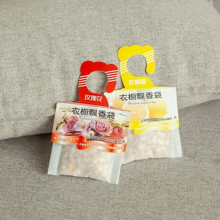 COmbo 2 Túi Thơm Thảo Mộc Tinh Dầu Tự Nhiên Treo Phòng, Tủ Quần Áo, Xe Hơi Có Móc Treo