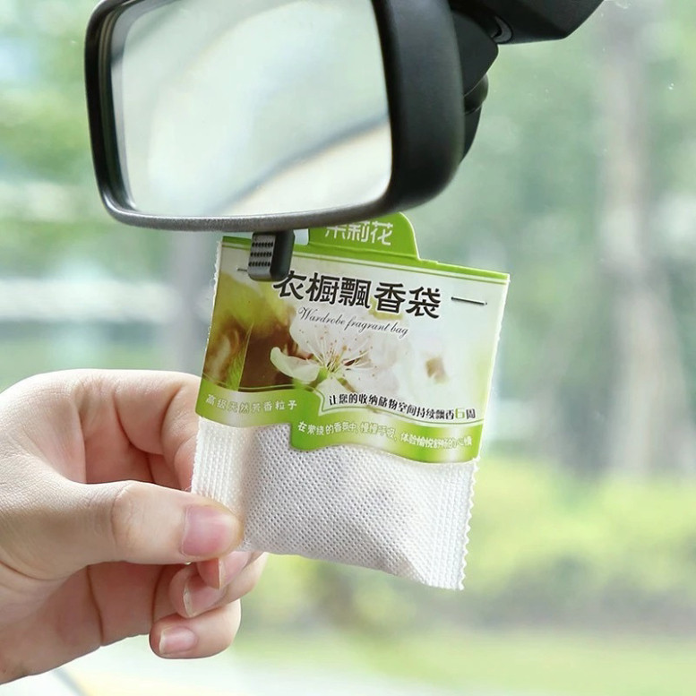 COmbo 2 Túi Thơm Thảo Mộc Tinh Dầu Tự Nhiên Treo Phòng, Tủ Quần Áo, Xe Hơi Có Móc Treo
