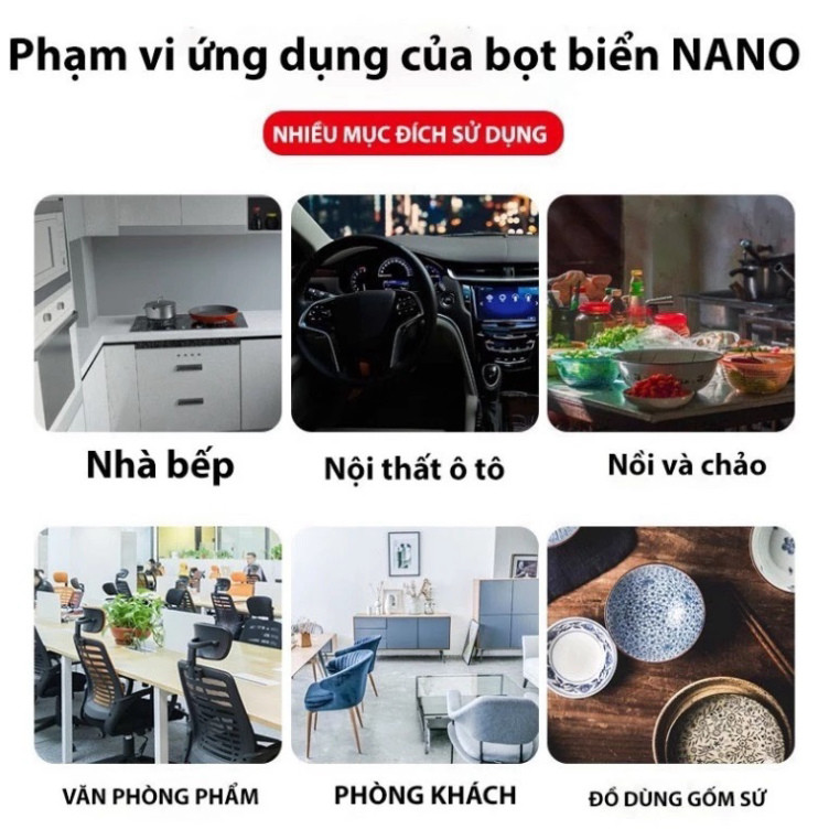 Bọt Biển Mút Lau Chùi Ma Thuật, Làm Sạch Mọi Vết Bẩn Cứng Đầu Nhất