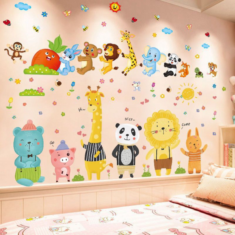 👉 Giảm giá Combo 2 decal dán tường động vật nông trại cho bé, trang trí phòng trẻ thơ thêm sinh động.