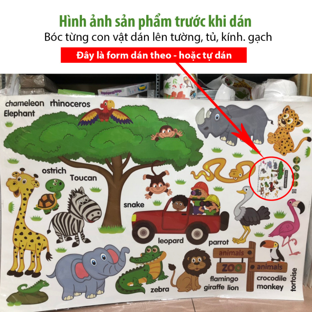 👉 Giảm giá Combo 2 decal dán tường động vật nông trại cho bé, trang trí phòng trẻ thơ thêm sinh động.