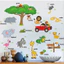 💥 CỬA HÀNG MỚI💥 Khuyến mãi toàn bộ tranh decal dán tường động vật tiếng Anh cho bé - Trang trí không gian sáng tạo!