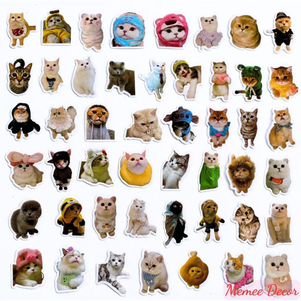 Set 50 sticker meme mèo và 50 sticker meme chó cute hình dán đáng yêu ...