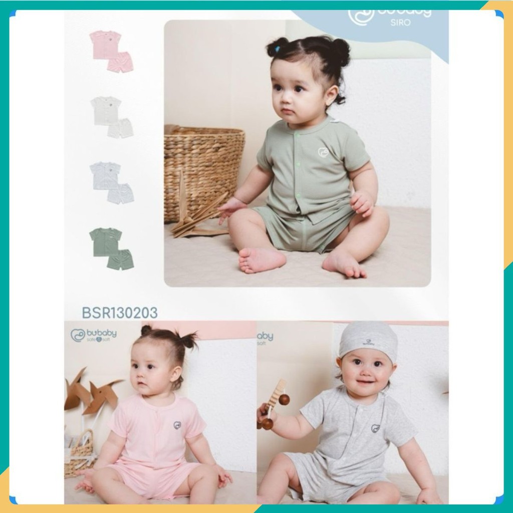 Bubaby Bộ ngắn tay cài giữa xuân hè cho bé sơ sinh từ 1 đến 12 tháng ...