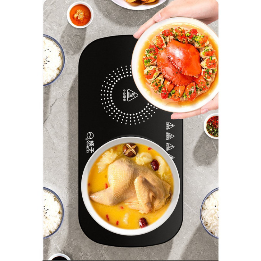 Mâm hâm nóng thức ăn - khay giữ ấm thức ăn giúp thức ăn luôn đc hâm nóng khi ăn