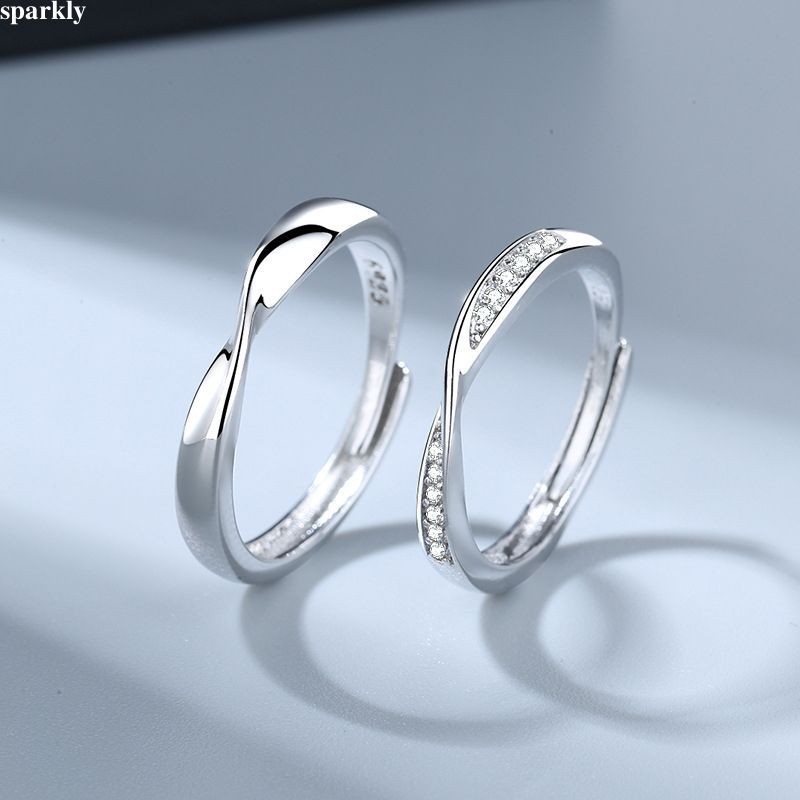 925 Silver Couple Rings by sparkly.vn