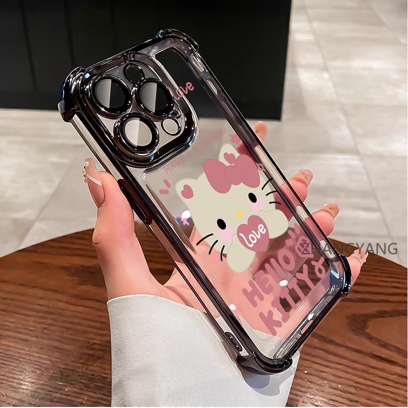 Ốp Lưng Cho OPPO RENO 10 5G RENO 10 Pro 5G Mạ Điện Silicon Hoạt Hình Dễ Thương Ốp Lưng Điện Thoại TPU Mềm Bốn Góc Túi Khí Chống Rơi
