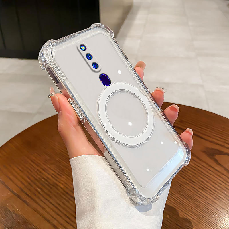 Ốp Lưng Cho oppo f11 pro f11 Bốn Góc Chống Rơi Từ Chức Năng Hút Điện Thoại Mềm Chống Thấm Nước Và Chống Sốc