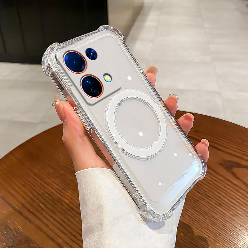 Ốp lưng cho redmi note 13 4g note 13 5g note 13 pro 4g note 13 pro 5g Chức năng hút từ tính bốn góc chống rơi điện thoại mềm chống thấm nước và chống sốc