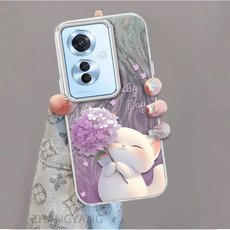 Ốp Lưng Cho OPPO Reno 11F 5G Ốp Điện Thoại Hoạt Hình Dễ Thương Với Thiết Kế Nhấp Nháy Màu gradient Để Chống Rơi