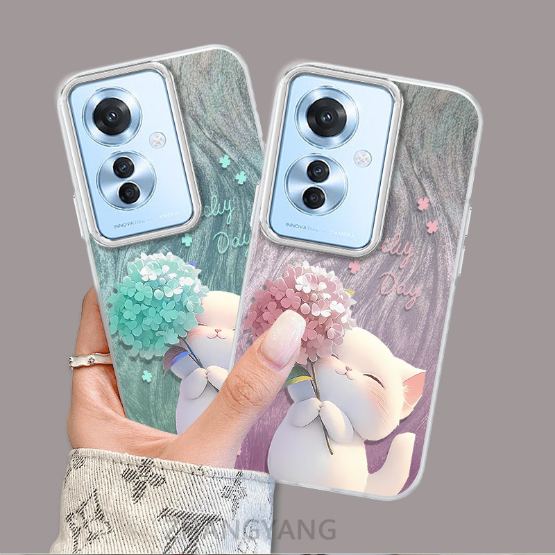 Ốp Lưng Cho OPPO Reno 11F 5G Ốp Điện Thoại Hoạt Hình Dễ Thương Với Thiết Kế Nhấp Nháy Màu gradient Để Chống Rơi