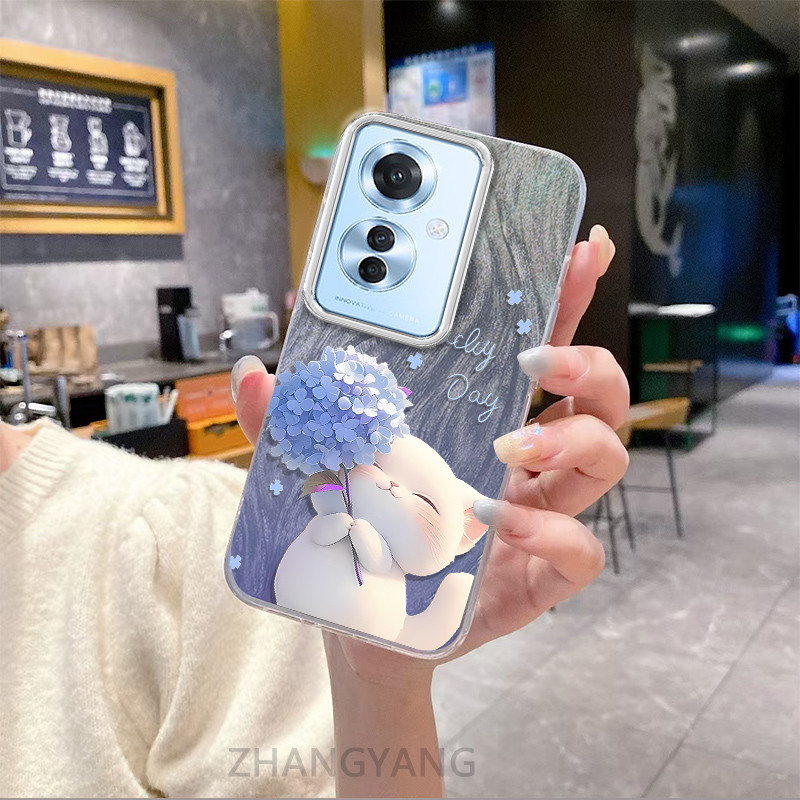 Ốp Lưng Cho OPPO Reno 11F 5G Ốp Điện Thoại Hoạt Hình Dễ Thương Với Thiết Kế Nhấp Nháy Màu gradient Để Chống Rơi