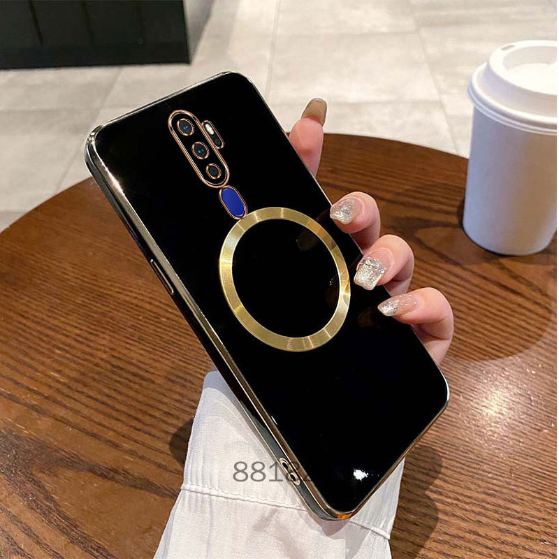 Ốp lưng OPPO A9 2020 A5 2020 Mạ cạnh thẳng ốp điện thoại tối giản bằng silicon mềm chống rơi ống kính có bảo hiểm đầy đủ