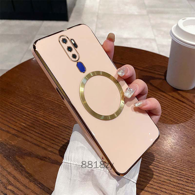 Ốp lưng OPPO A9 2020 A5 2020 Mạ cạnh thẳng ốp điện thoại tối giản bằng silicon mềm chống rơi ống kính có bảo hiểm đầy đủ