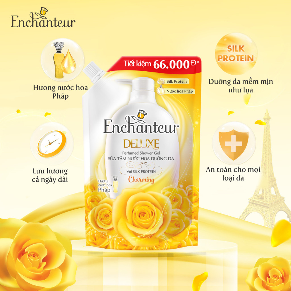Ảnh Túi Sữa tắm hương nước hoa Enchanteur Charming/Sensation 450g / 640g 3