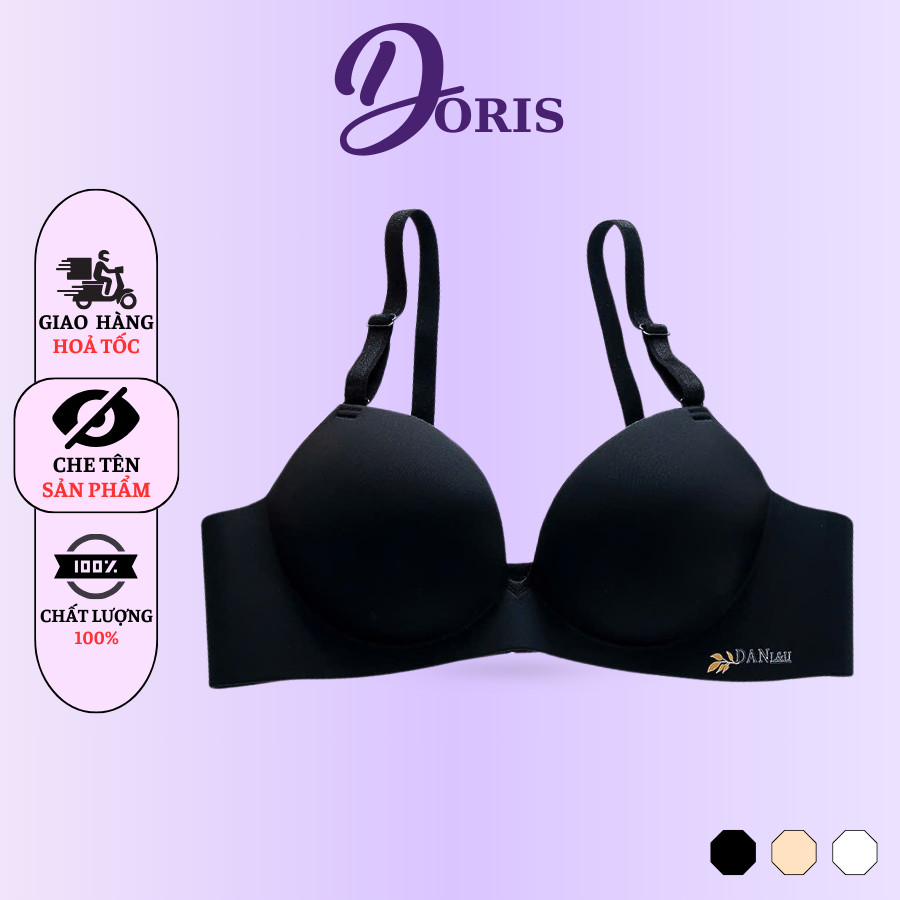 Áo Ngực Không Gọng Đúc Su Đệm Bàn Tay Nâng Ngực Chống Xệ DORIS L01
