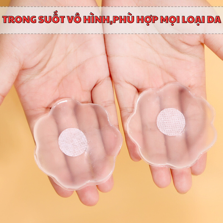 Miếng Dán Ngực Silicone Trong Suốt Hộp 5 Cặp Tiện Dụng DORIS 994