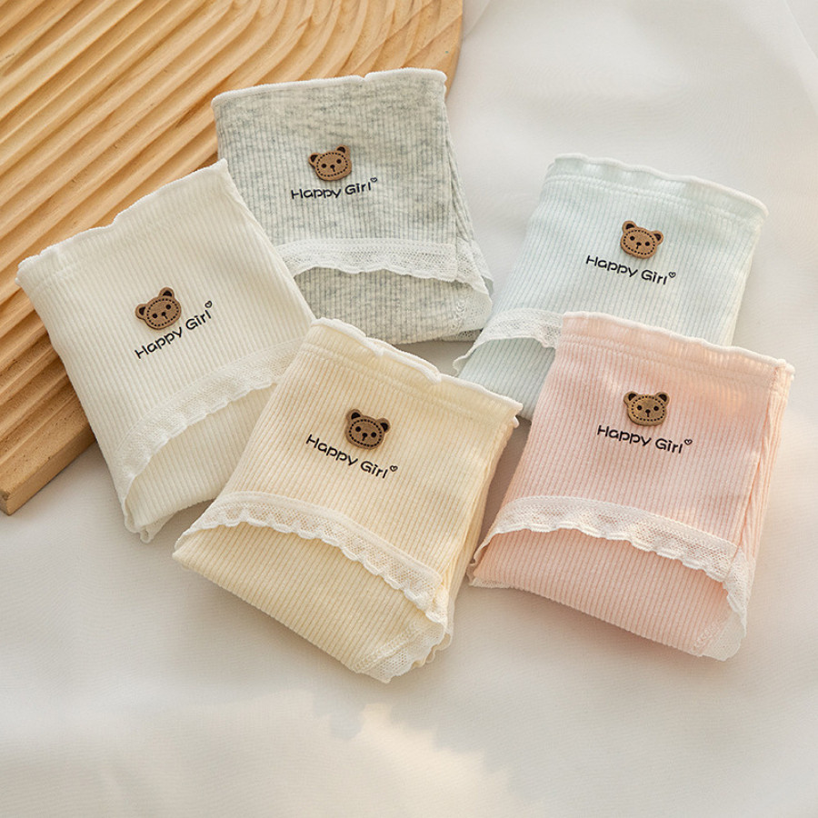 Quần Lót Chất Liệu Cotton Cho Nữ Co Giãn Thoáng Mát Nhiều Hoạ Tiết Xinh Xắn DORIS 362