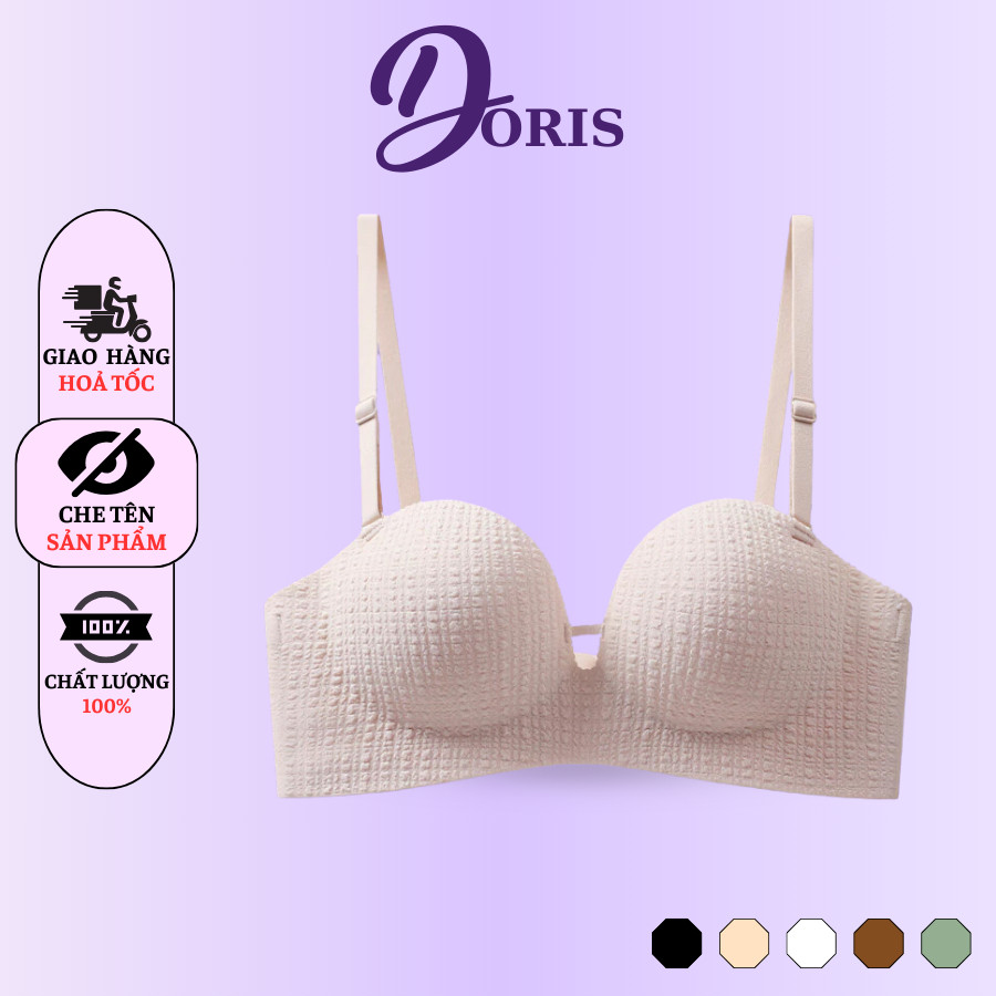 Áo Ngực Su Không Gọng Không Đường May Chống Chảy Xệ DORIS 058