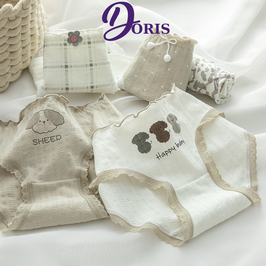 Quần Lót Nữ Cotton Co Giãn Thoáng Mát Nhiều Kiểu Dáng Dễ Thương DORIS 205