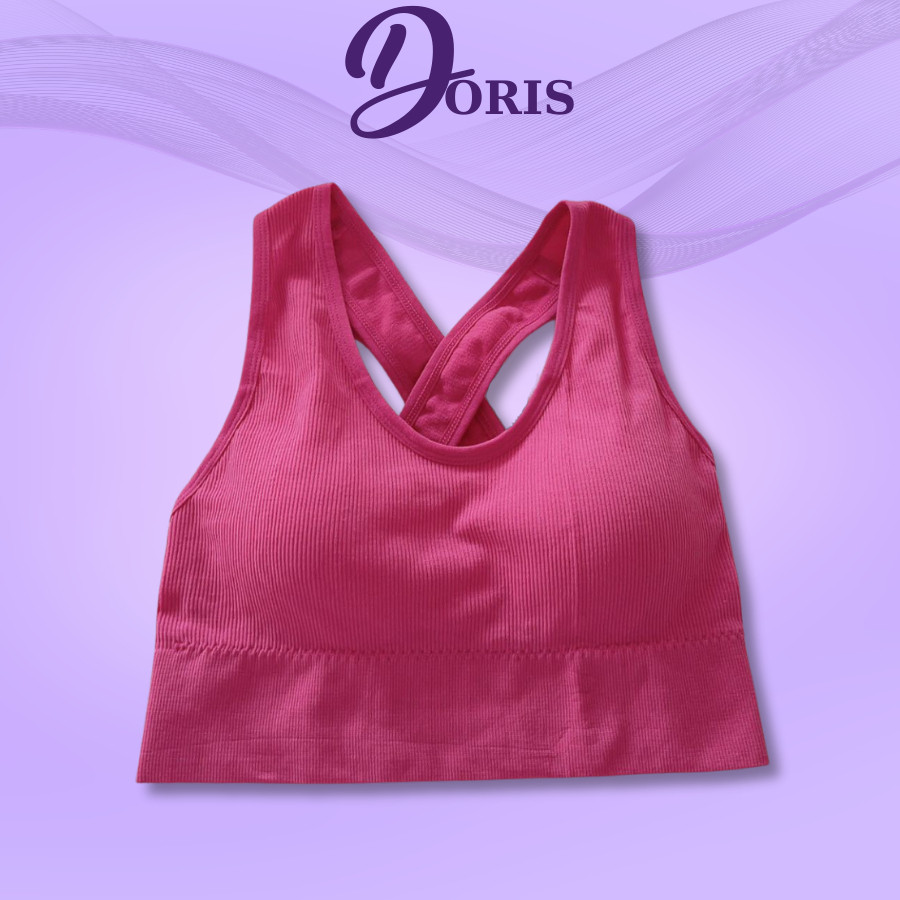 Áo Bra Nữ Hở Lưng Thiết Kế Dây Đan Chéo Sexy Gân Tăm Siêu Hot DORIS 4836