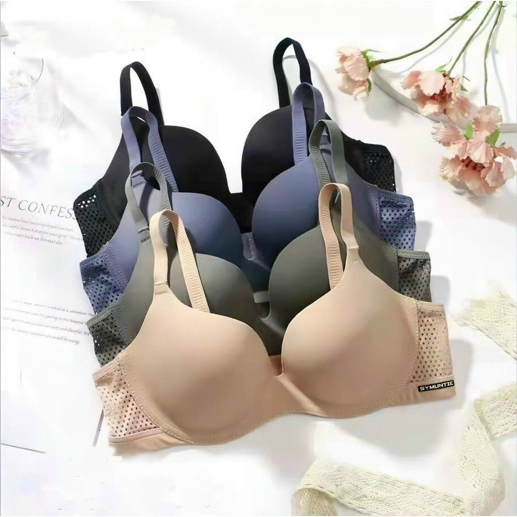 Áo Ngực Su Đúc Không Gọng Nâng Nhẹ Thoáng Mát Phối Lưới Co Giãn DORIS S11