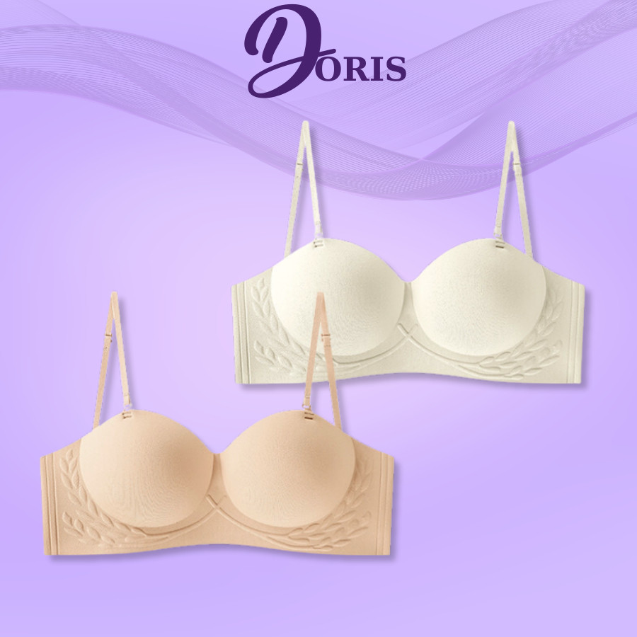Áo Ngực Đúc Su Nâng Ngực Cup Ngang Đệm Mỏng Không Gọng Lên Form Cực Chuẩn DORIS B54