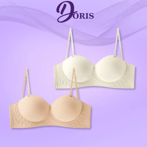 Áo Ngực Đúc Su Nâng Ngực Cup Ngang Đệm Mỏng Không Gọng Lên Form Cực Chuẩn DORIS B54
