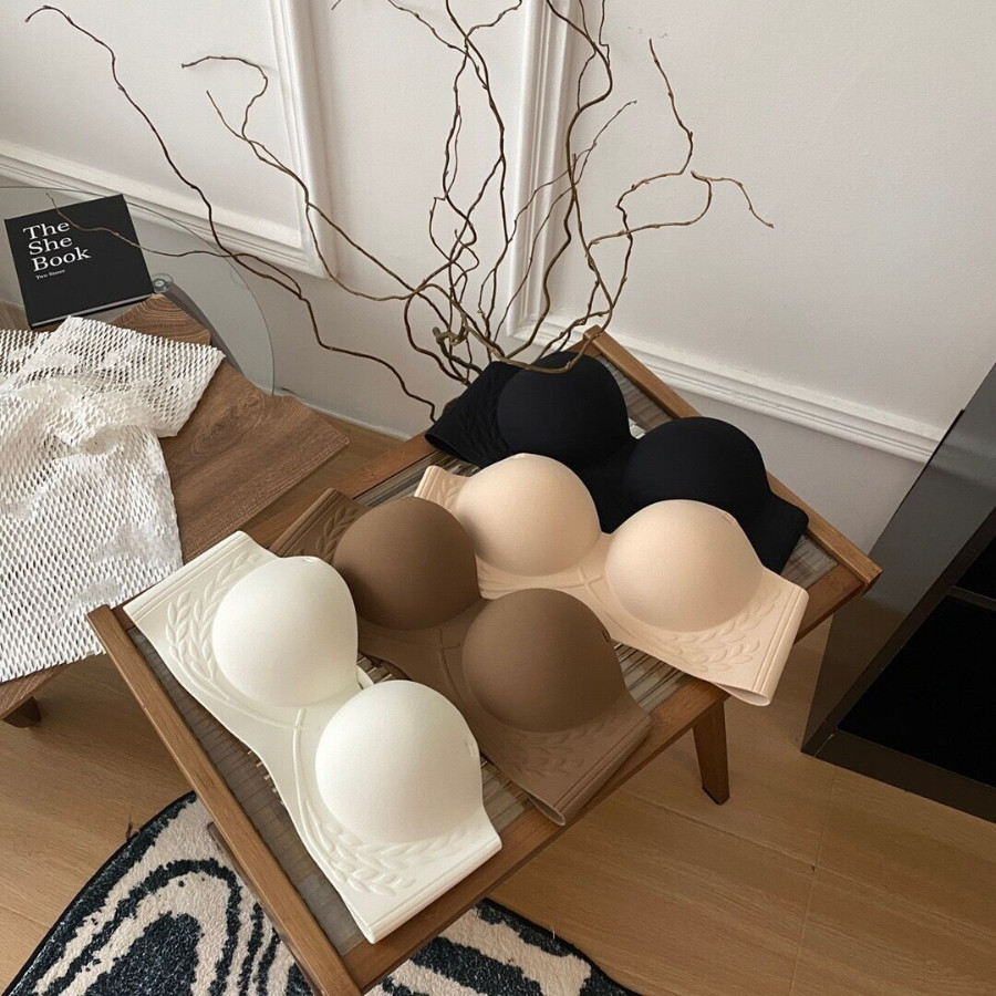 Áo Ngực Đúc Su Nâng Ngực Cup Ngang Đệm Mỏng Không Gọng Lên Form Cực Chuẩn DORIS B54