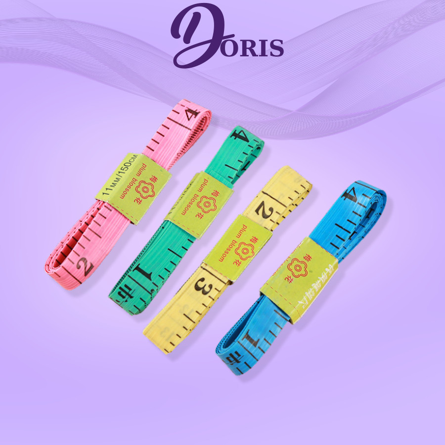 Thước Dây Đầu Thép Đo Vòng Bụng Eo 3 Vòng Kiểm Tra Sức Khỏe 1.5 Mét DORIS 105