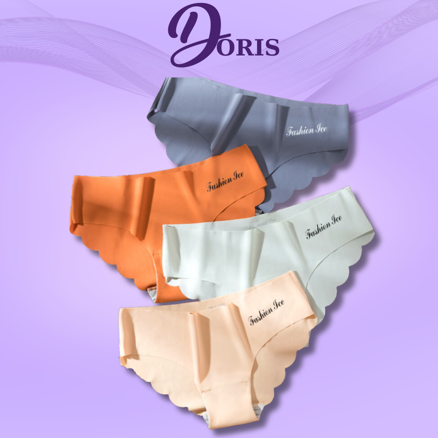 COMBO 5 Quần Lót Nữ Cao Cấp Đúc Su Viền Sóng Hot Không Lộ Đường May DORIS C1028