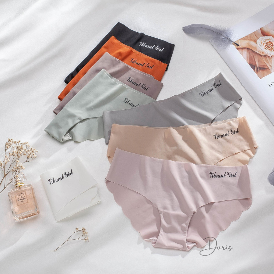 COMBO 5 Quần Lót Nữ Cao Cấp Đúc Su Viền Sóng Hot Không Lộ Đường May DORIS C1028