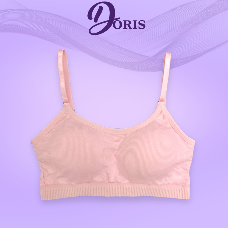 Áo Ngực Cotton Có Mút Bàn Tay Co Dãn Cài Sau DORIS 9188