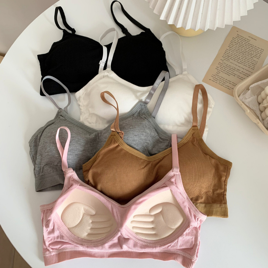 Áo Ngực Cotton Có Mút Bàn Tay Co Dãn Cài Sau DORIS 9188