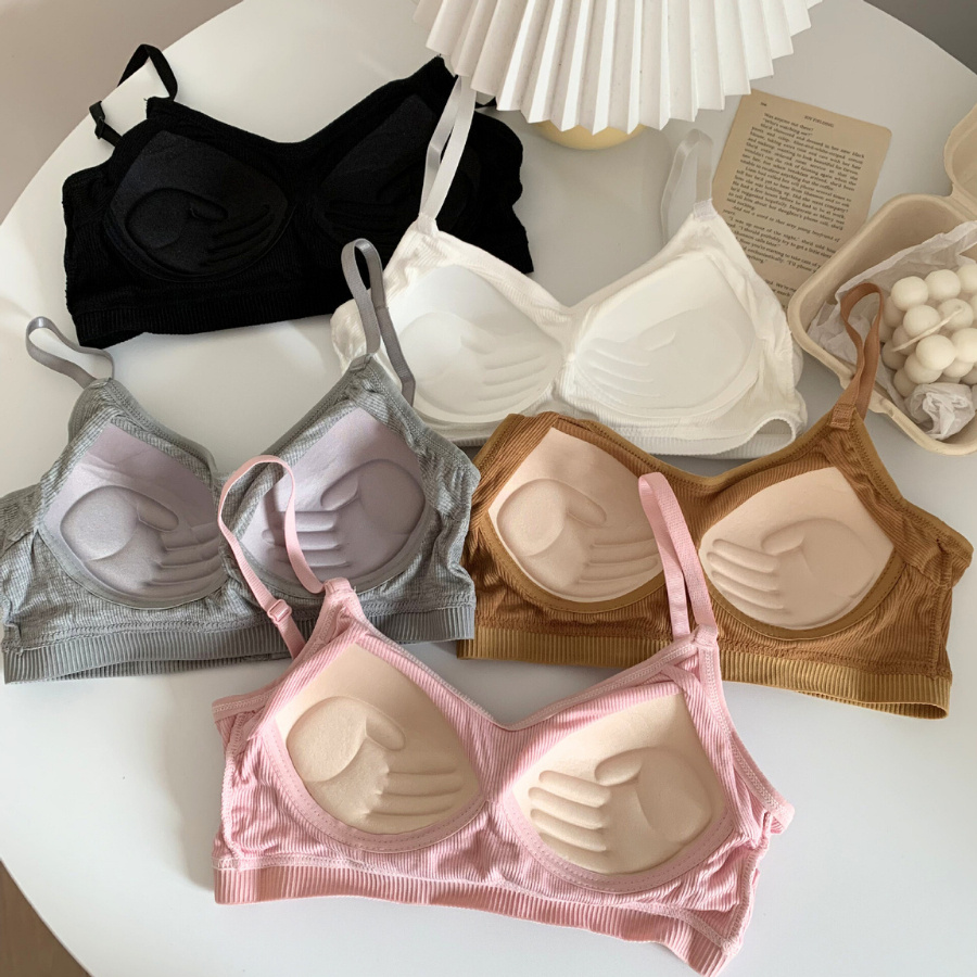 Áo Ngực Cotton Có Mút Bàn Tay Co Dãn Cài Sau DORIS 9188