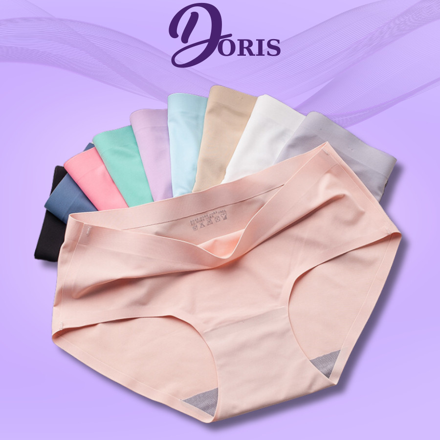 COMBO 5 Quần Lót Nữ Su Đúc Không Viền May Chất Su Mát Lạnh, Mềm Mịn DORIS C5032-5033