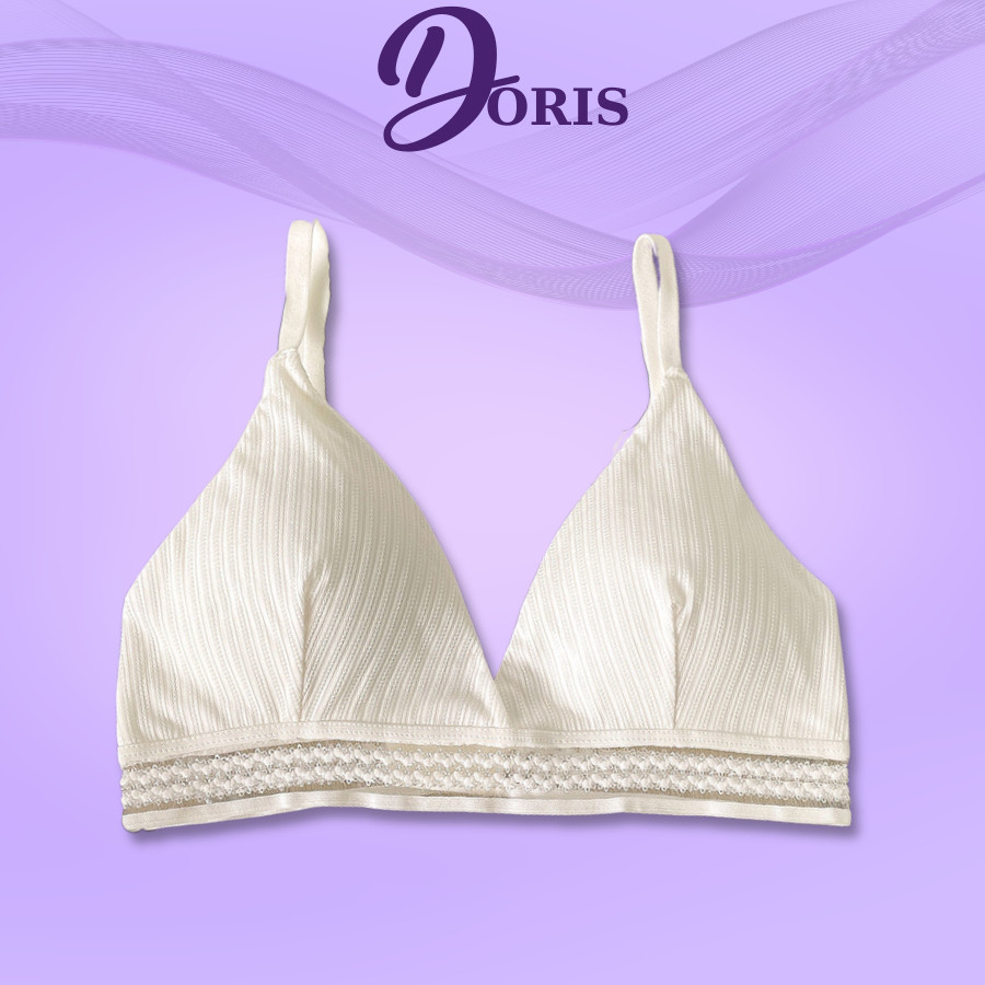Áo Bra Nữ Cotton Cài Sau Siêu Mảnh Cực Xinh DORIS 3818