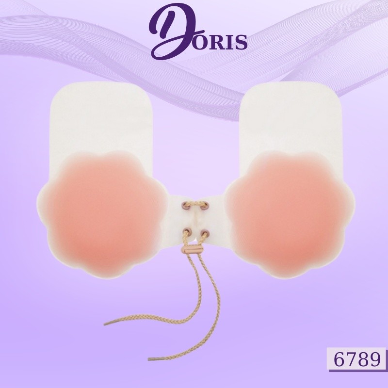 Miếng Dán Ngực Silicon, Dán Ngực Dây Rút Nâng Ngực Tạo Khe Doris - 6789
