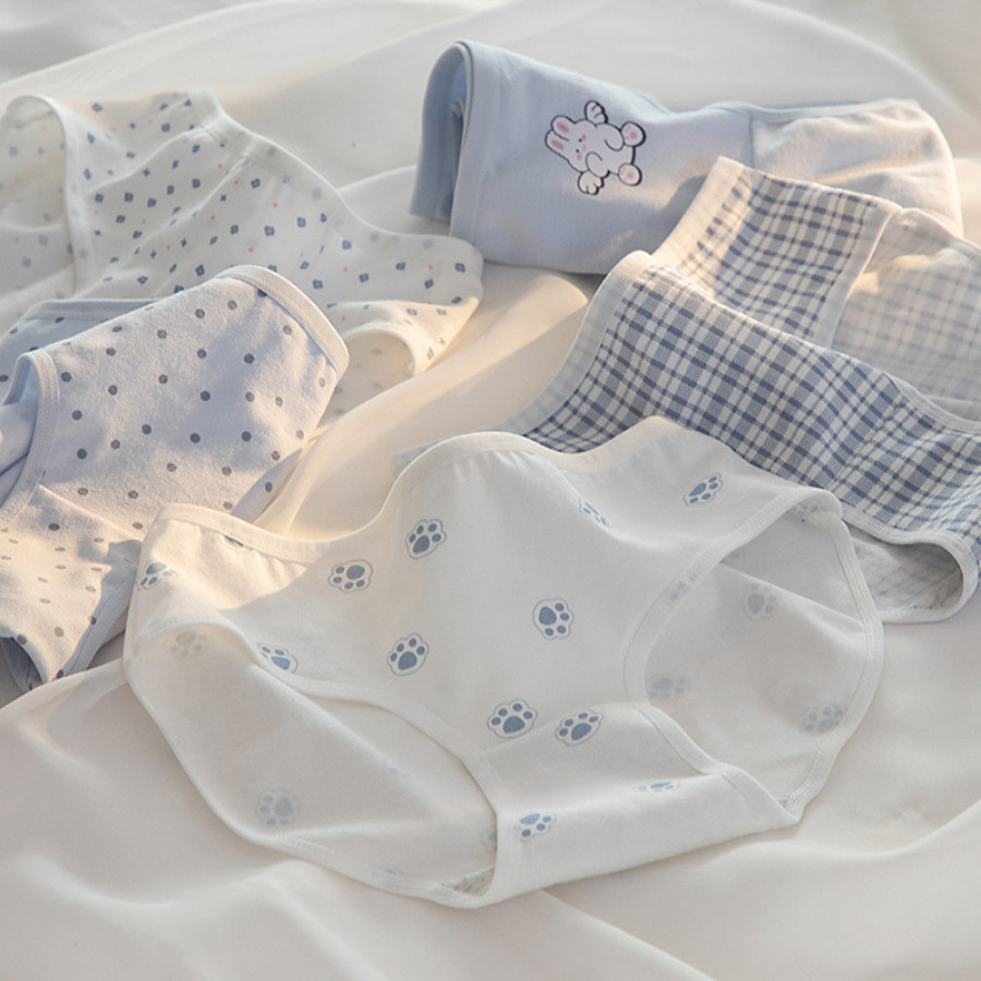 Quần Lót Nữ Cao Cấp, Quần Lót Cotton Họa Tiết Dễ Thương Co Dãn 4 Chiều DORIS Q06