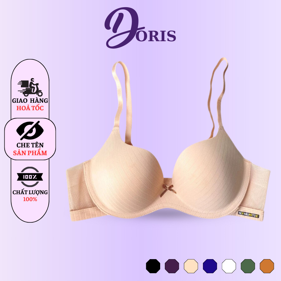 Áo Ngực Su Đúc Không Gọng Phối Dây Lưới Mềm Mại Siêu Êm DORIS S26