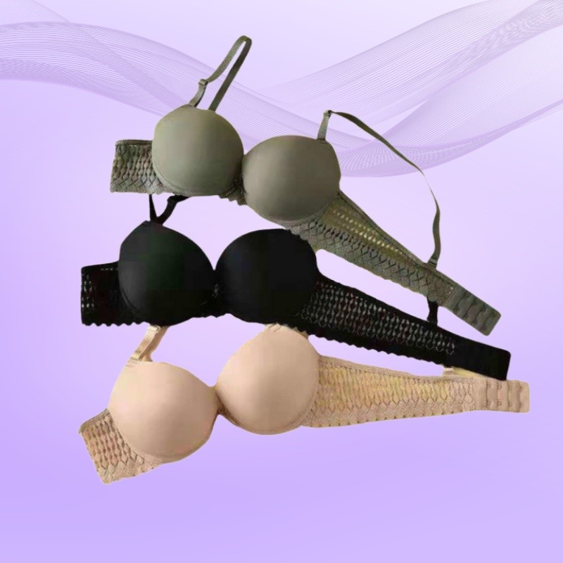 Áo Ngực Nâng Ngực Đúc Su Tạo Khe Viền Ren Cực Quyến Rũ Doris - CK03