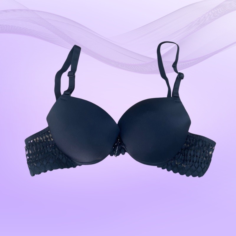 Áo Ngực Nâng Ngực Đúc Su Tạo Khe Viền Ren Cực Quyến Rũ Doris - CK03