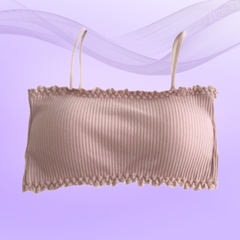 Áo Lót Ngực Cotton Gân Tăm Siêu Co Dãn Viền Ren Xinh Xắn DORIS A636