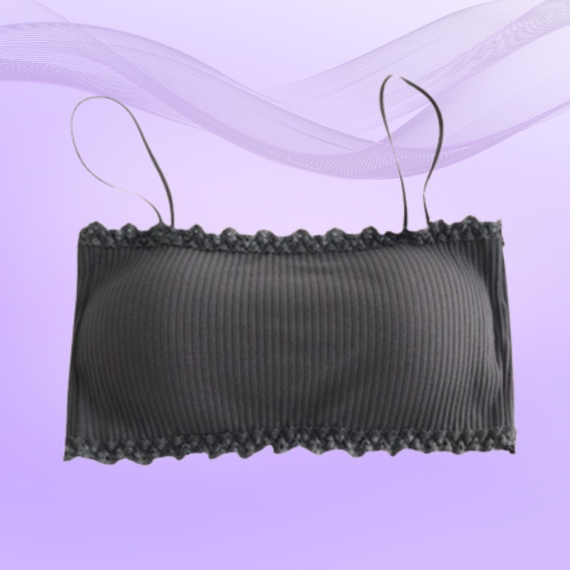 Áo Lót Ngực Cotton Gân Tăm Siêu Co Dãn Viền Ren Xinh Xắn DORIS A636
