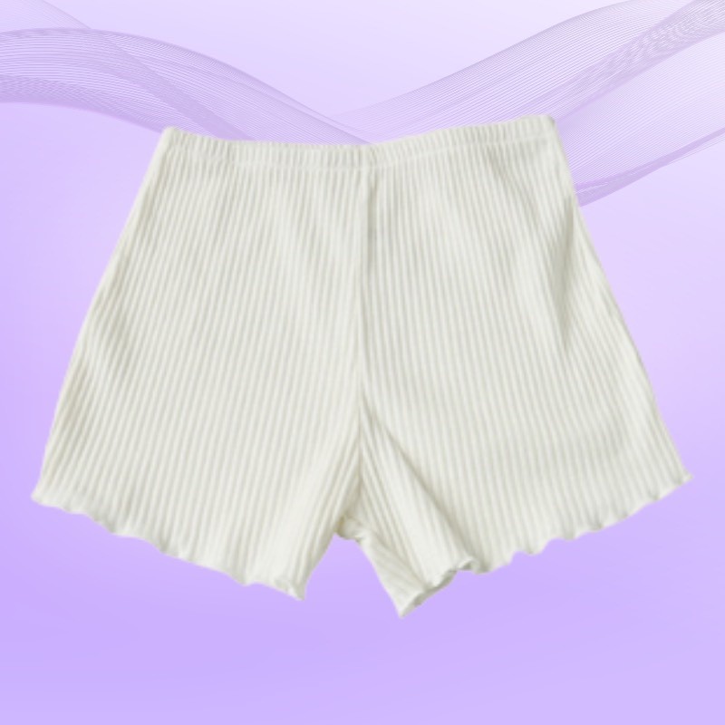 Quần đùi mặc trong váy cotton gân tăm co dãn thoải mái DORIS - 900
