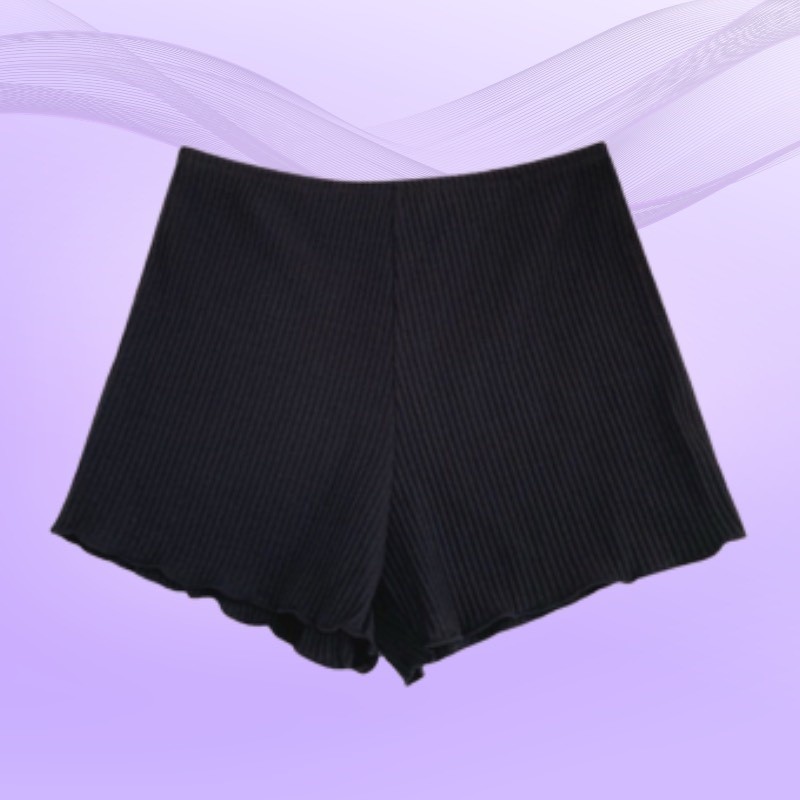 Quần đùi mặc trong váy cotton gân tăm co dãn thoải mái DORIS - 900