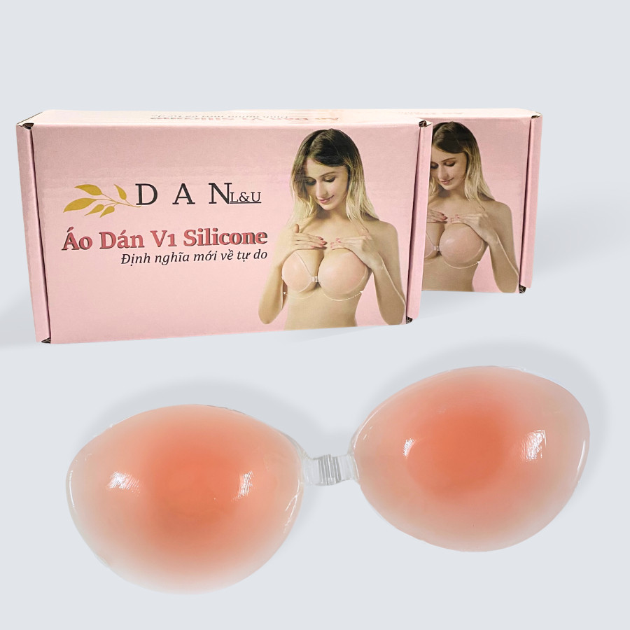 Áo Ngực Dán, Miếng Dán Ngực Silicon Cài Trước Kèm Dây Trong Tiện Lợi DORIS - 4949